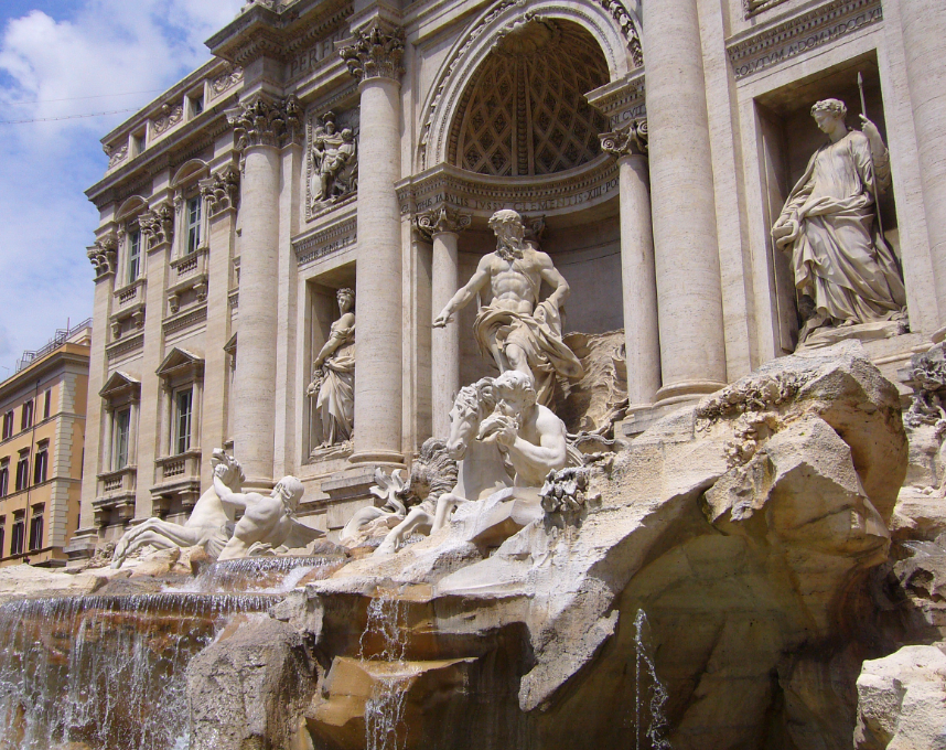 Trevi Fountain möter Xingyan Stone Sculpture: A Clash of Chinese and Western Stone Sculptures