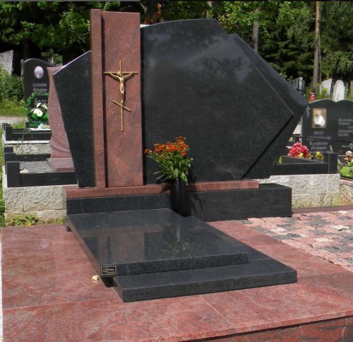 China Xingyan Modern Art Style Tombstone (inklusive Jesus Cross Decoration)