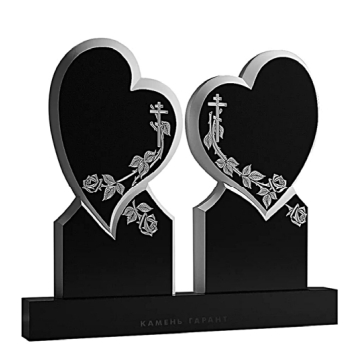 Kinesisk xingyan rysk stil dubbel hjärta religiös symbolkonst gravsten