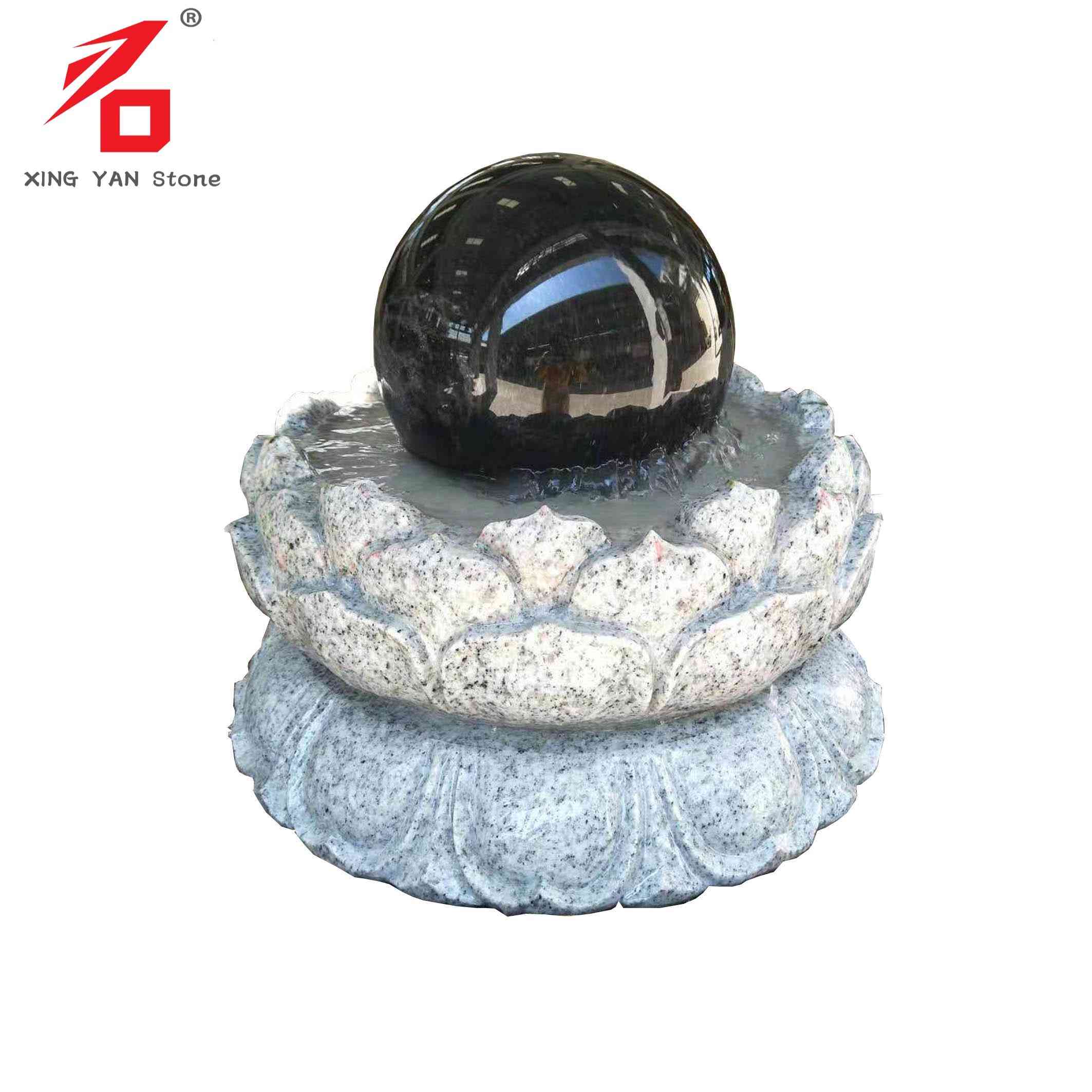 Lotus Piedestal Ball Fountain