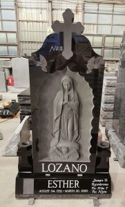 Xingyan anpassade religiösa tema jungfru Mary Tombstone
