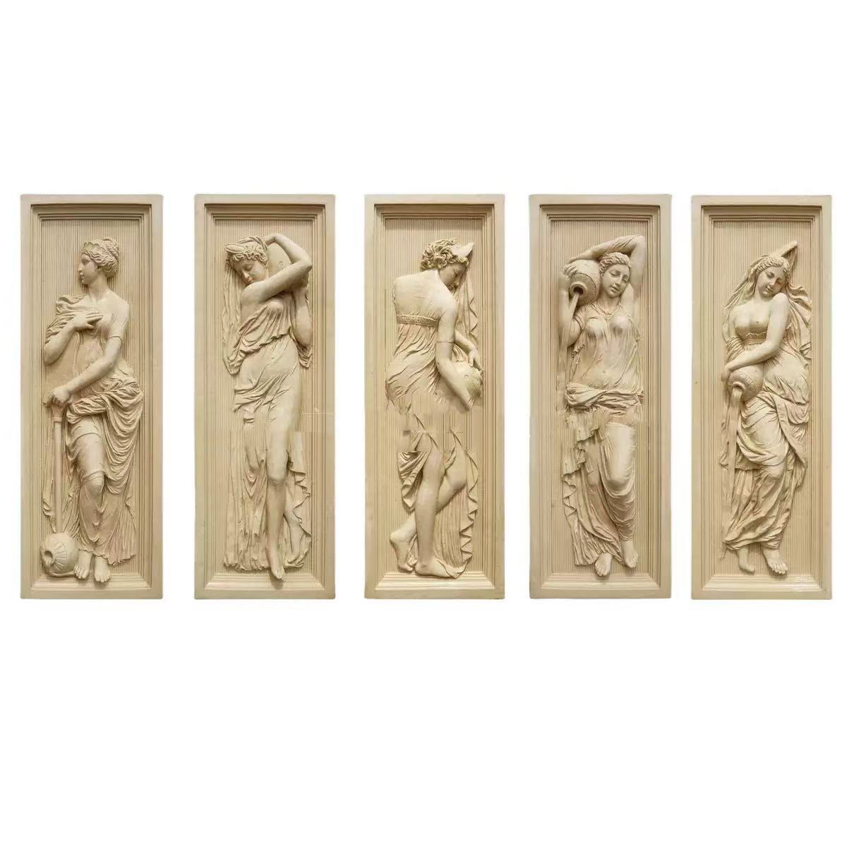 Xingyan europeisk stil egyptisk beige figurlättnadssats